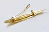 2 pcs Silver/Gold/Platinum Feather Hair Clip Large French Barrette