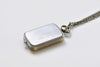 Pocket Watch - 1 PC Time Zone Rectangle Pocket Watch Necklace CHAIN INCLUDED A8509