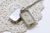 Pocket Watch - 1 PC Time Zone Rectangle Pocket Watch Necklace CHAIN INCLUDED A8509