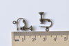10 pcs Antique Bronze Screw In Leverback Earring Clips 12mm A8512