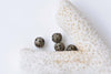 100 pcs Antique Bronze Filigree Ball Spacer Beads 6mm A8536