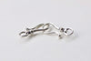 10 pcs Antiqued Silver Hooks Charms Connectors A8539
