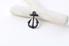 10 pcs Black Anchor Charms Nautical Pendants 15x23mm A8543