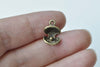 Antique Bronze Scallop Shell Pearl Charms Set of 20 A8547