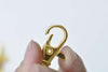 6 pcs Shiny Gold Lobster Swivel Clasps 14x38mm A8551