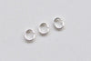 100 pcs Shiny Silver Oval Jump Rings Size 4x5mm 22G A8681