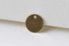 100 pcs Raw Brass Flat Round Blank Disc Thick Charms 8mm A8560