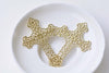 10 pcs Raw Brass Filigree Cross Charms Embellishments A8575
