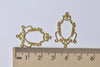20 pcs Raw Brass Chandelier Earring Drops Embellishments A8586