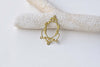 20 pcs Raw Brass Chandelier Earring Drops Embellishments A8586