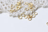 100 pcs Anti Tarnish 24K Gold Plated Brass Jump Rings 6mm 19G A8593