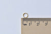 100 pcs Anti Tarnish 24K Gold Plated Brass Split Rings 6mm 25G A8594