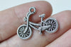 20 pcs Antique Silver Bicycle Bike Charms 18x26mm A8689