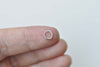 200 pcs Silver Plated Brass Jump Rings 6mm 19gauge A8597