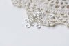 200 pcs Silver Plated Brass Jump Rings 6mm 19gauge A8597