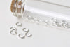 200 pcs Silver Plated Brass Jump Rings 6mm 19gauge A8597