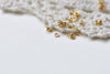 300 pcs Anti Tarnish 18K Gold Plated Brass Jump Rings 3mm 25G A8601