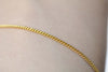 16ft (5m) Anti Tarnish 16K Gold Flat Curb Chain 1.2mm A8603