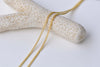 16ft (5m) Anti Tarnish 16K Gold Flat Curb Chain 1.2mm A8603