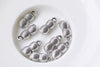 20 pcs of Antique Silver 3D Peanuts Charms 6.5x18mm A8605