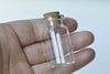 10 pcs Short Glass Bottles Empty Vials Jars With Corks A8614