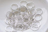 300 pcs Silver Plated Thick Iron Jump Rings 10mm 19G A8625