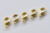 50 pcs Gold Plated Brass Lobster Claw Clasps 6x12mm A8626