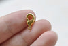 50 pcs Gold Plated Brass Lobster Claw Clasps 6x12mm A8626