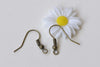 100 pcs Antiqued Bronze Iron Ball End Fish Hook Earwire 18mm A8716