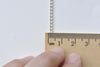 16ft (5m) Silver Plated Steel Curb Chain Link Size 2.8mm A8632