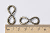 20 pcs Antique Bronze Figure 8 Infinity Connector Charms A8644