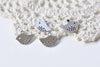 20 pcs Antique Silver Flat Baby Bird Sparrow Charms A8647