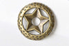 20 pcs Wicca Pentagram Circle Charms Antique Bronze Pendants A8649