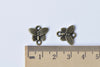 20 pcs Antique Bronze Butterfly Connector Charms 14mm A8651