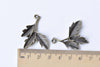 10 pcs Antique Bronze Three Leaf Branch Charms 27x35mm A8653