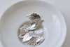 Shiny Silver Curved Leaf Charms 10x17mm Set of 30 A8725