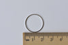 50 pcs Platinum Tone Brass Seamless Rings 20mm 18gauge A8726