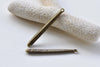 9 pcs Antique Bronze Long Drop Charms Textured Bar Pendants A8491