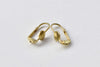 20 pcs Raw Brass Leverback Earwire With 6mm Pad A8730
