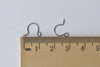 50 pcs Steel Simple Fish Hook Earwire Findings 9mm A8738