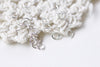 500 pcs Silver Plated Brass Jump Rings Size 3mm 25gauge A8747
