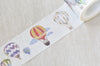1.18" (30mm) Colorful Hot Air Ballon Wide Washi Tape 5 Yards A12131