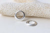 50 pcs Antique Silver Small Smooth Round Circle Rings 11mm A8765