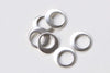 50 pcs Antique Silver Small Smooth Round Circle Rings 11mm A8765