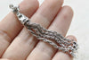 6 pcs Antique Silver Metal Tassel Charm Pendants Mixed Style A8768