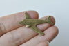 10 pcs Antique Bronze Flat Plane Charms 28x35mm A8699