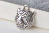 10 pcs Antique Bronze Tiger Head Charms 17x22mm A8772