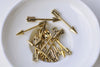 50 pcs Antique Gold Small Arrow Charms 5x29mm A8775