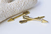 50 pcs Antique Gold Small Arrow Charms 5x29mm A8775