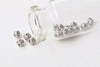 300 pcs Platinum Tone Filigree Ball Spacer Beads Size 4mm A8778